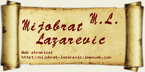 Mijobrat Lazarević vizit kartica